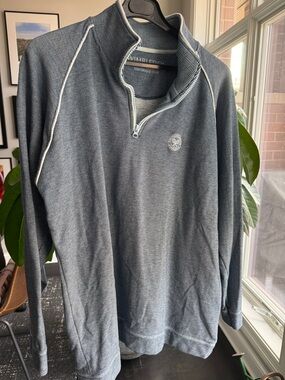 Wimbledon Official 1/4 Zip Men’s XL Sweater 100% Cotton - Has 2 small holes